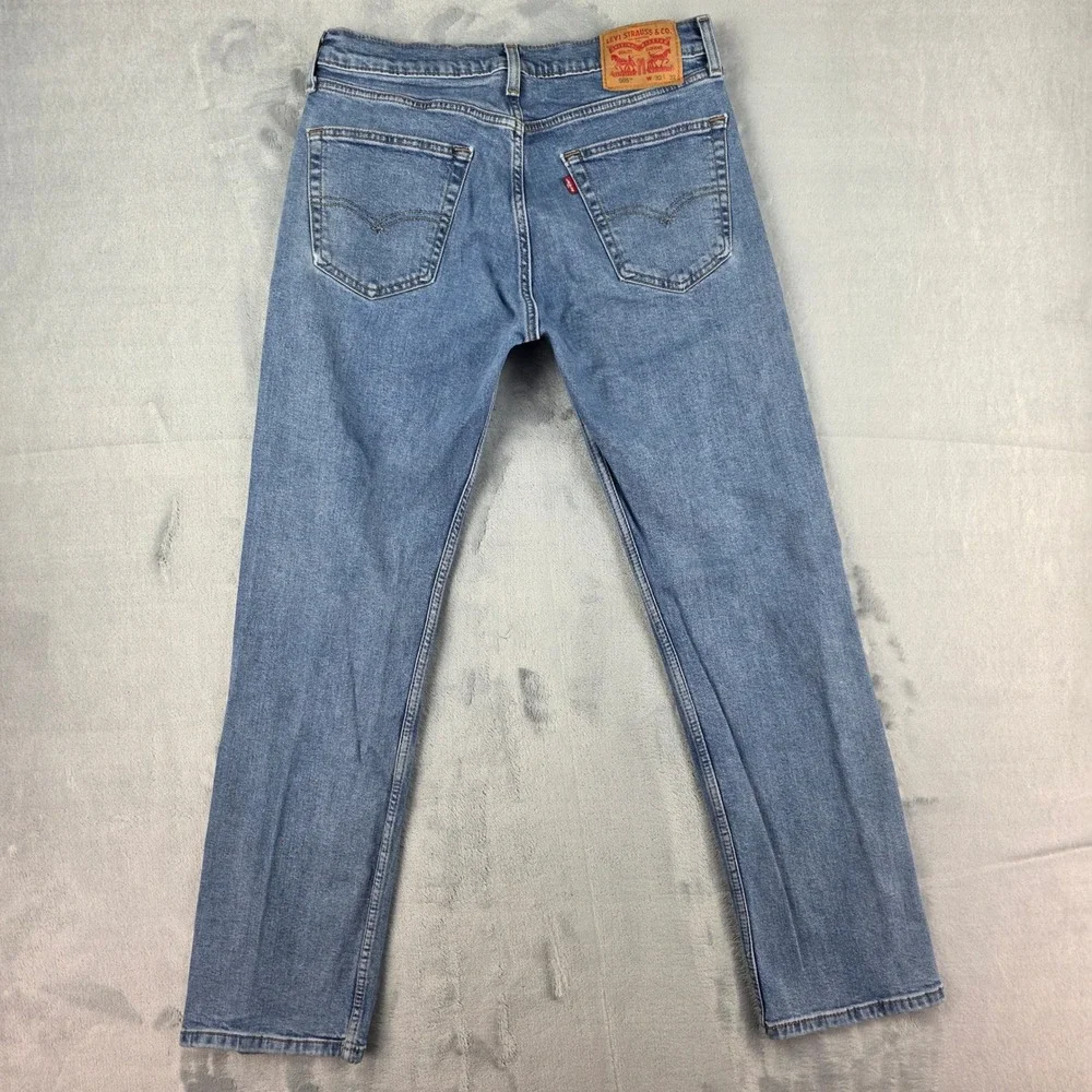 Levis 505 Regular Fit Jeans Mens 32x32 Blue Medium Wash Denim 00505-2669